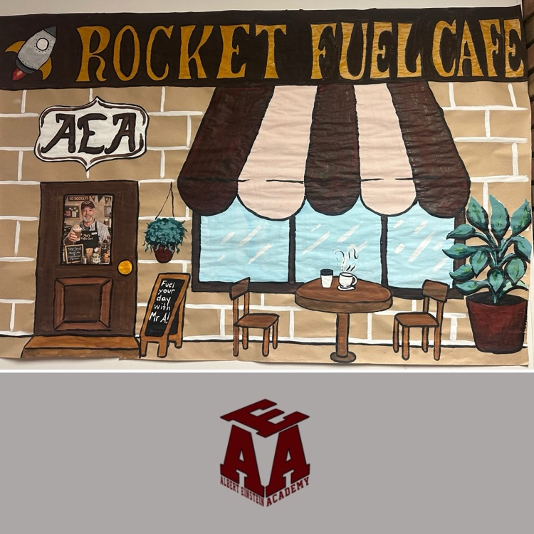 rocket fuel, coffee sign