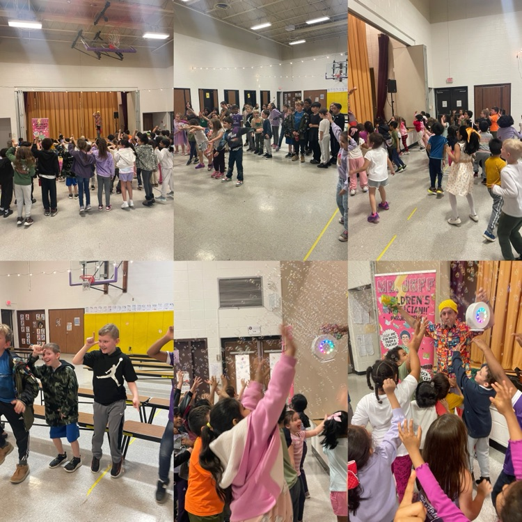 students at assembly