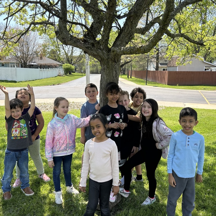 students celebrating earth day