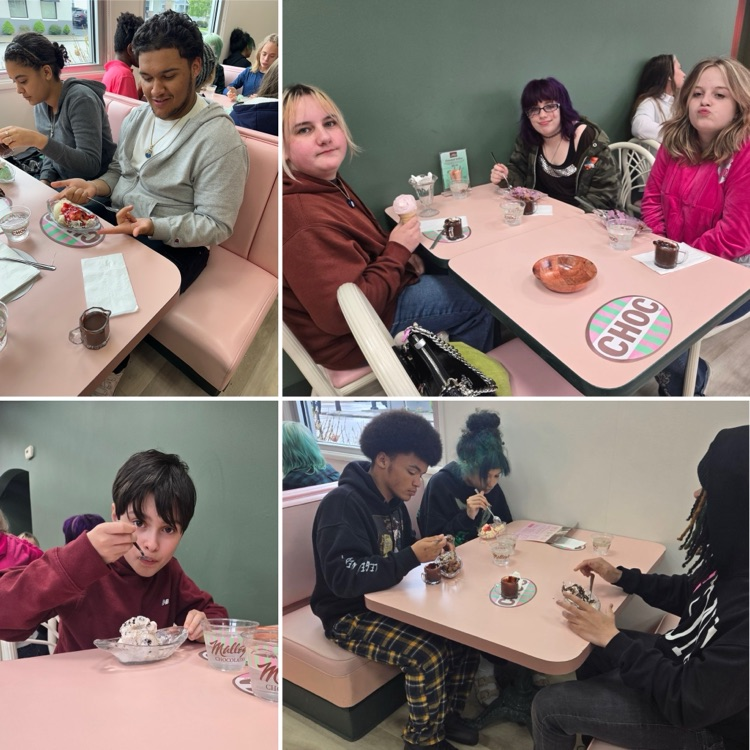 students getting ice-cream