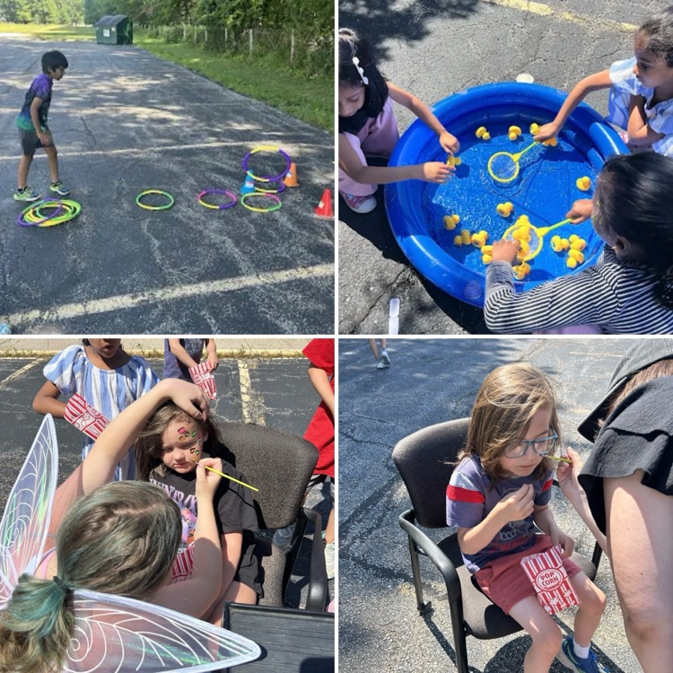 students at camp