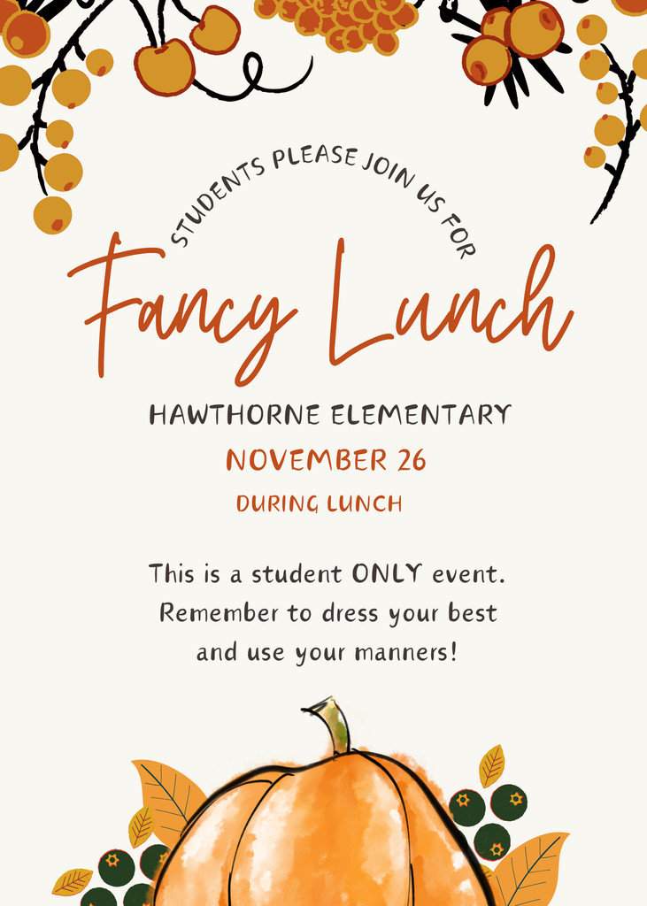 HW Fancy Lunch
