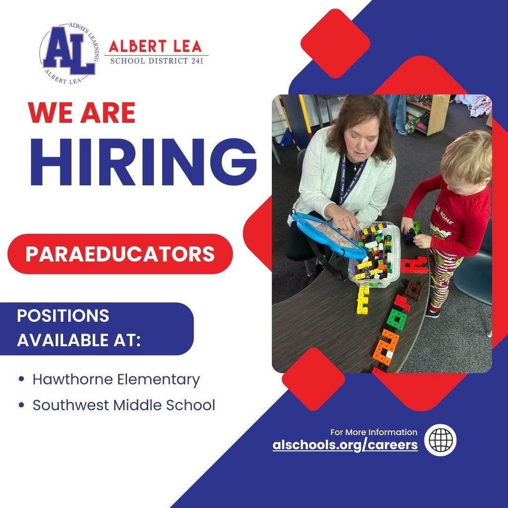 Hiring Posting Sign - Paraeducators