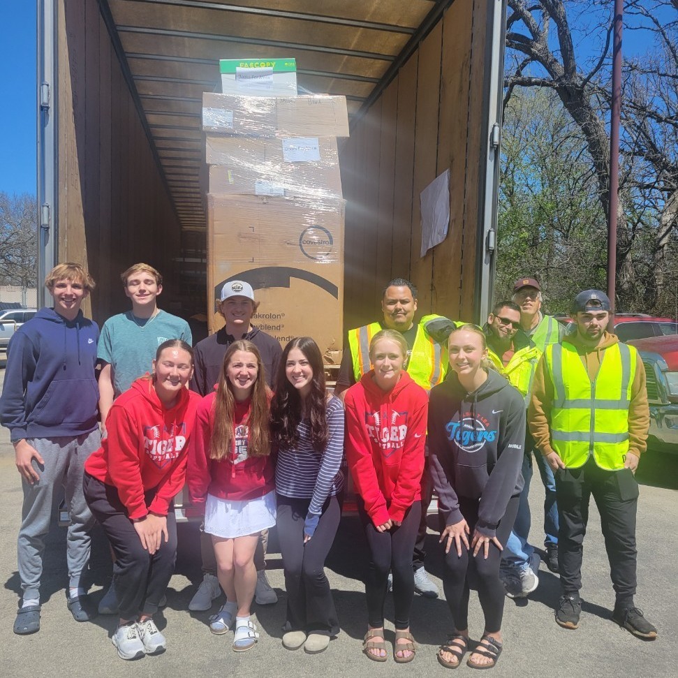 NHS worked with Riverland's CDL program to make Books for Africa a success! 