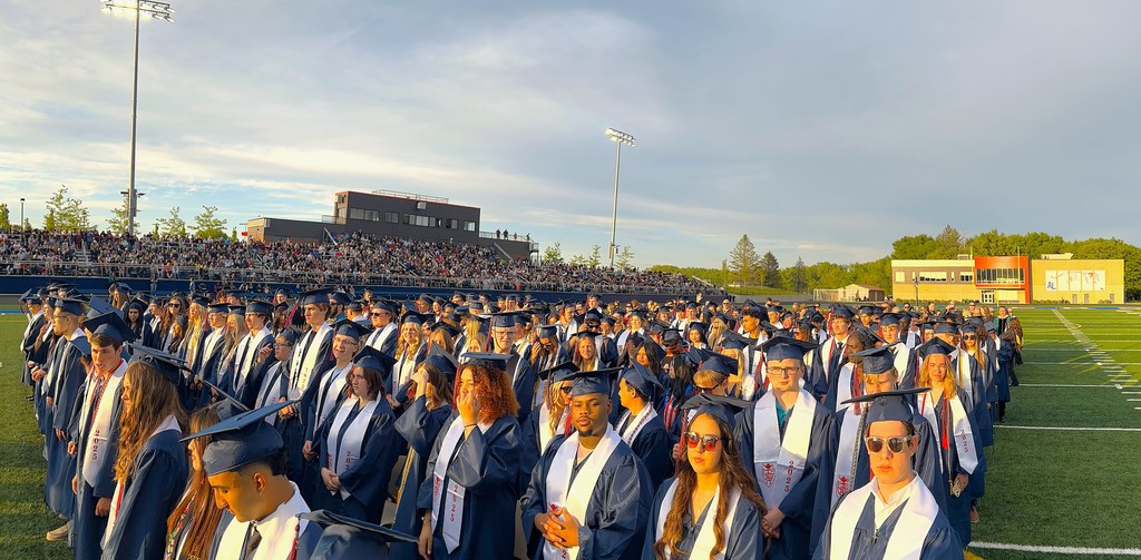 Graduates awaiting Commencement