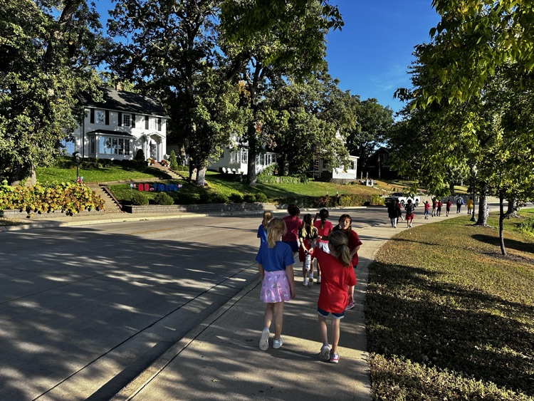 3rd graders on the Walk-a-Thon!