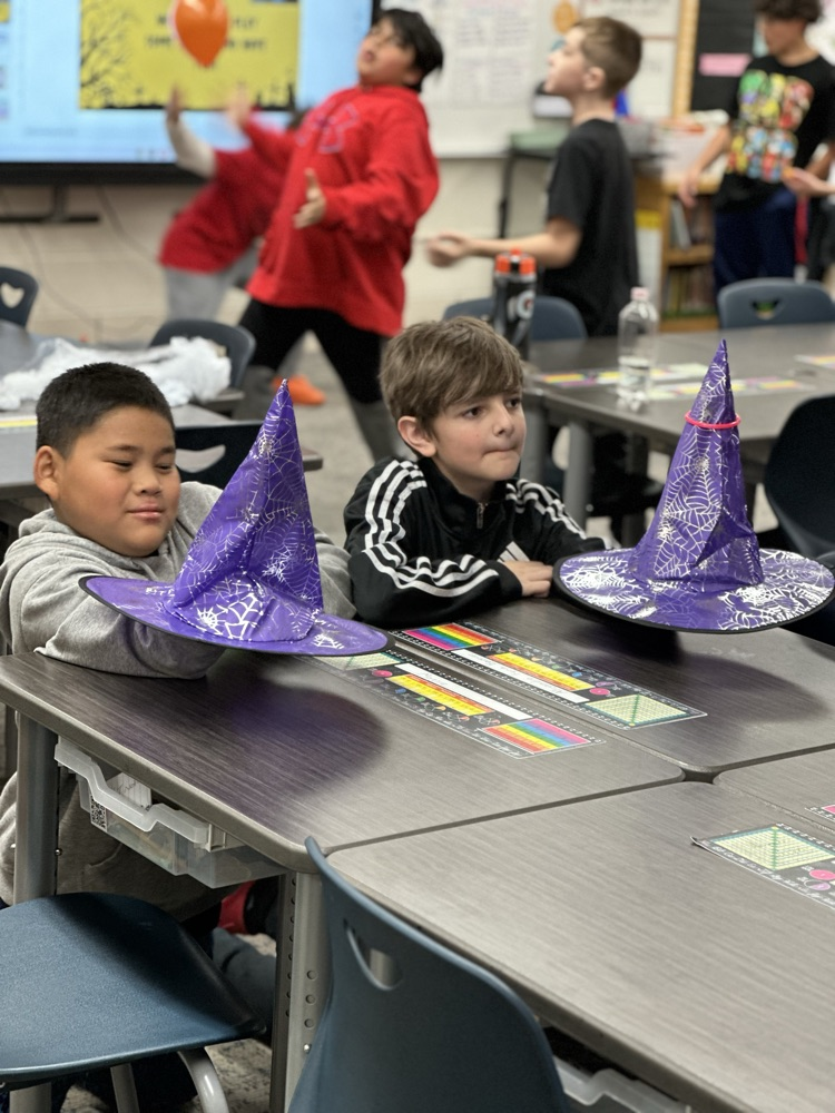 Lakeview students celebrating at the Fall Party.