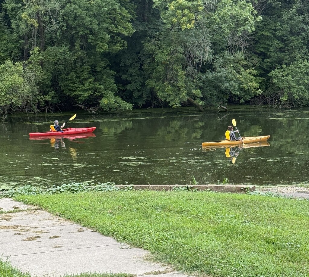 Canoers during Community Access Days