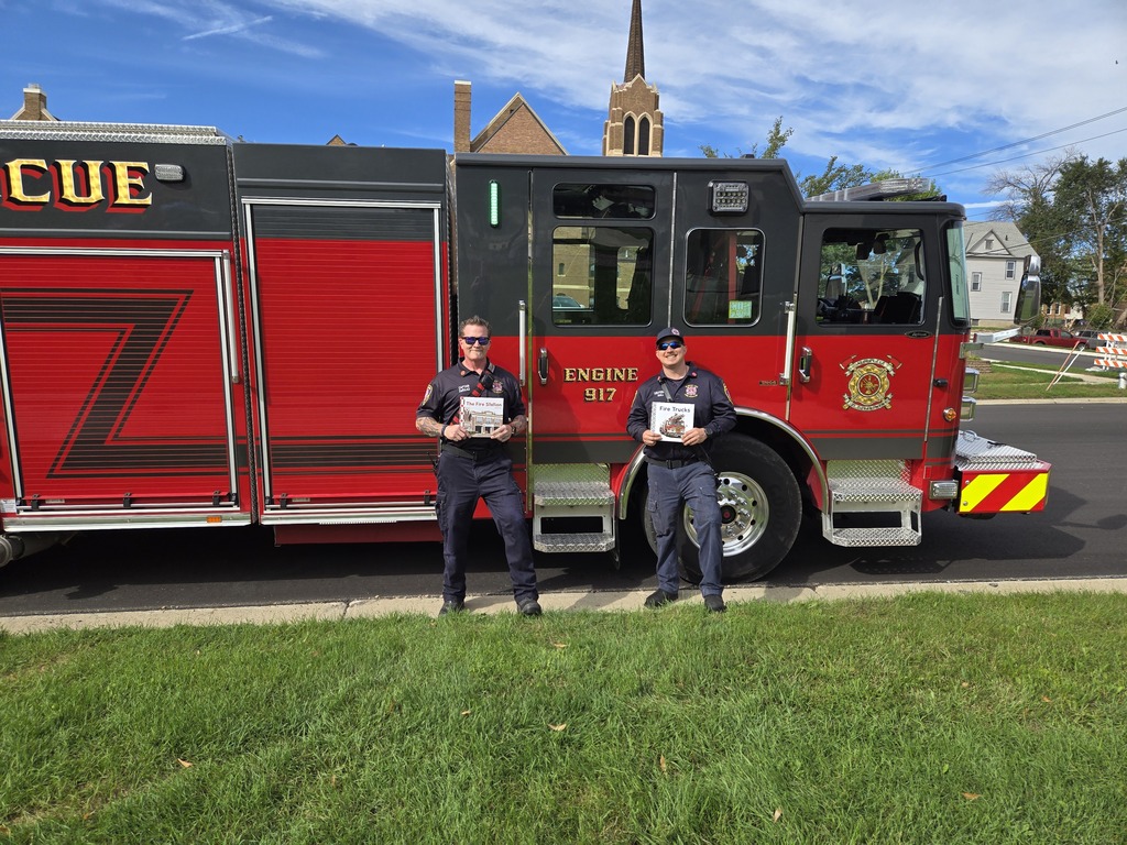 Albert Lea Fire Department with ECFE Books
