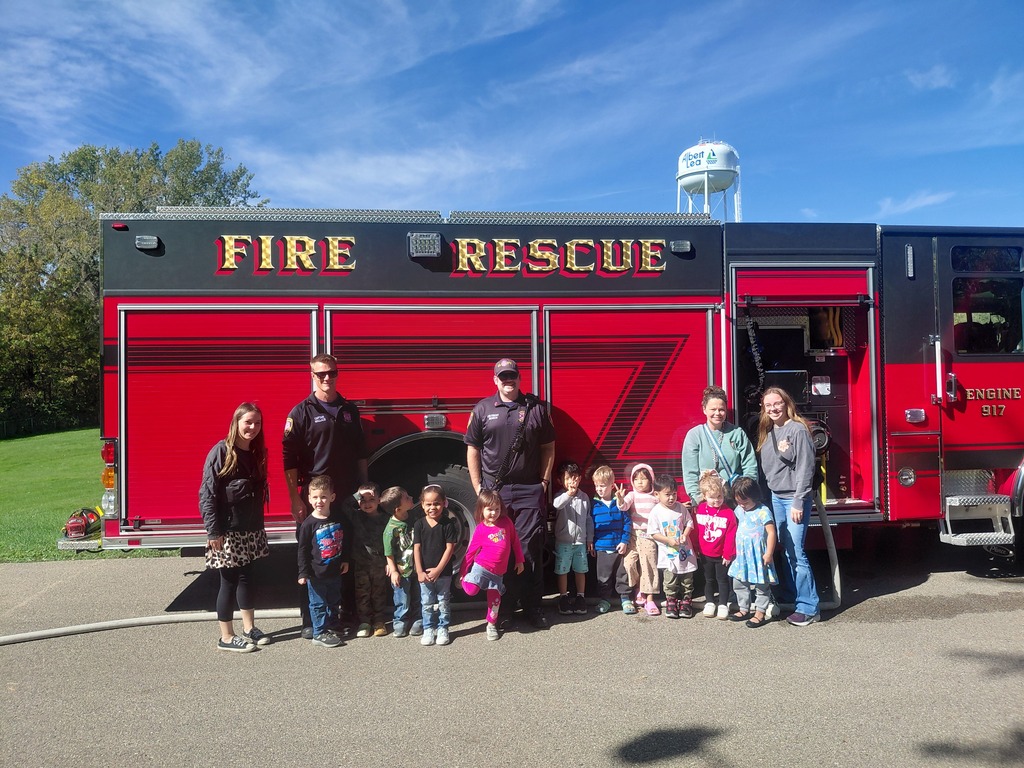 Students by Fire Truck