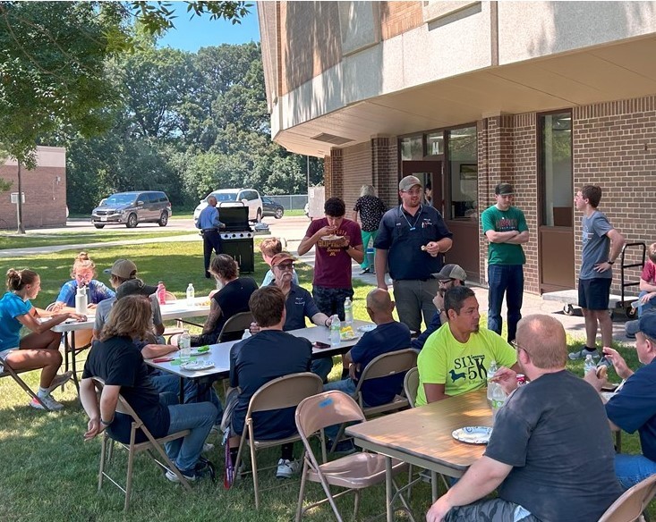 Outdoor picnic to thank our custodians.