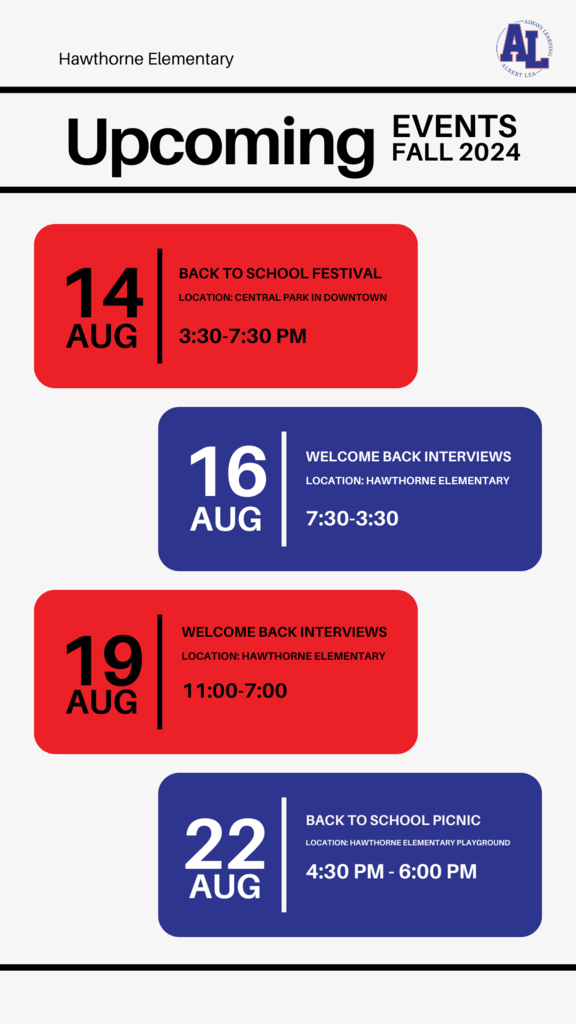 HW August 2024 Events