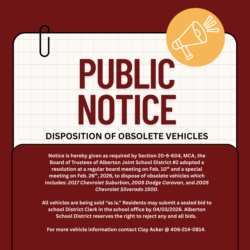 public notice: disposition of obsolete vehicles