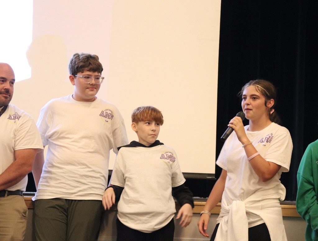 students presenting