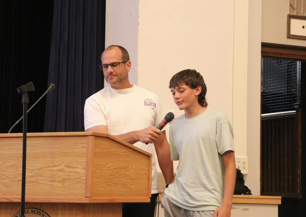 students presenting