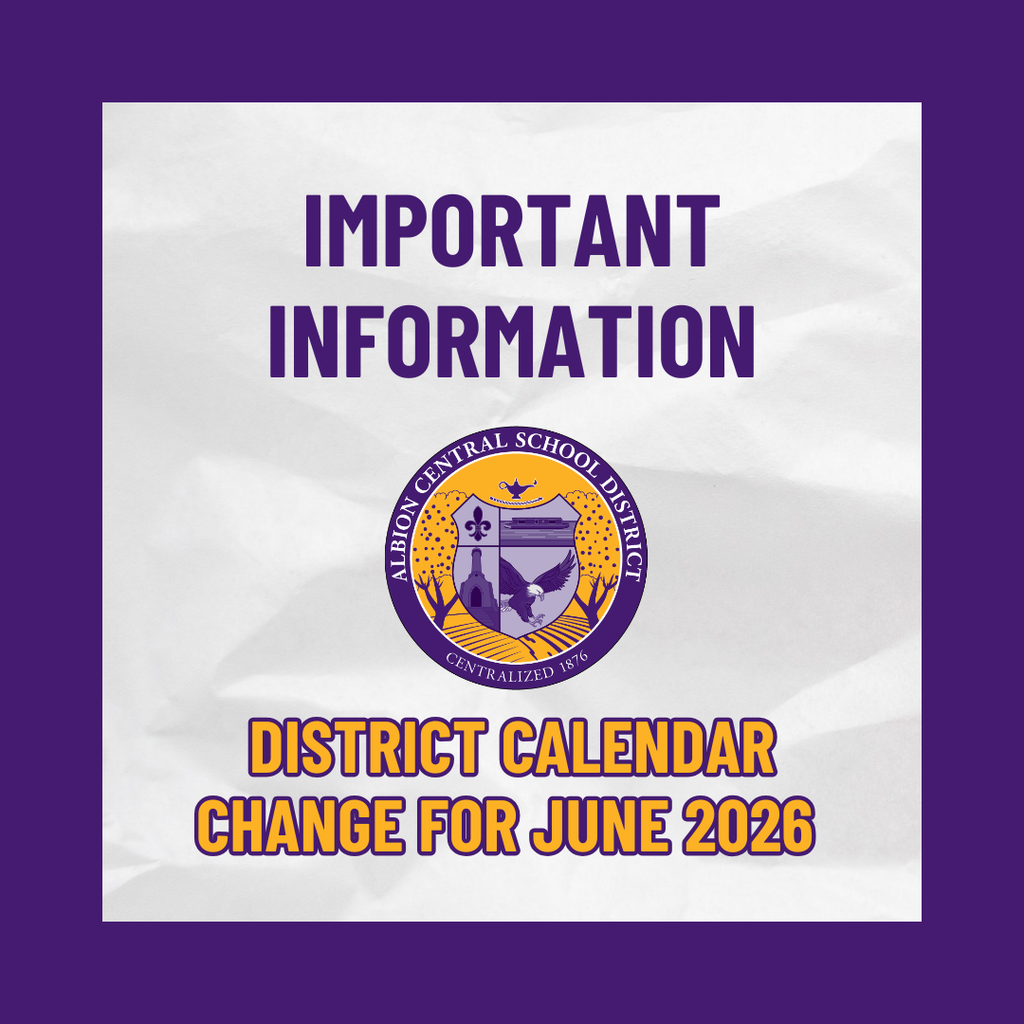 Important Information: District Calendar Change for June 2026