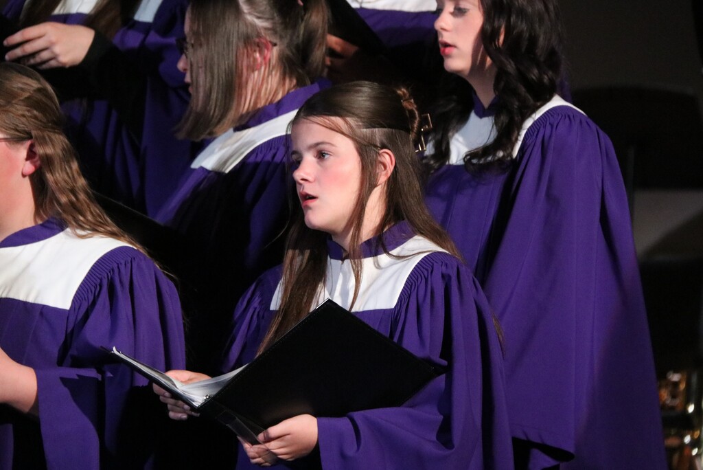 students performing
