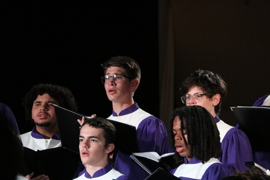 students performing