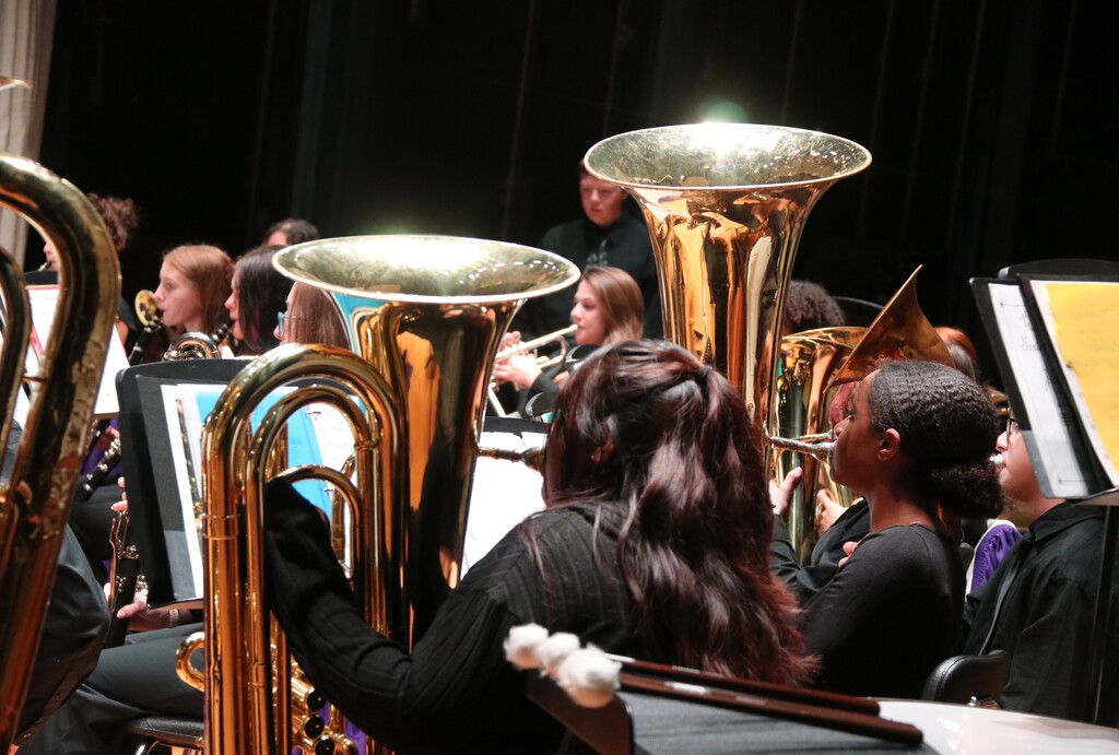 students performing