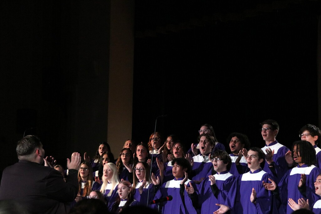students performing
