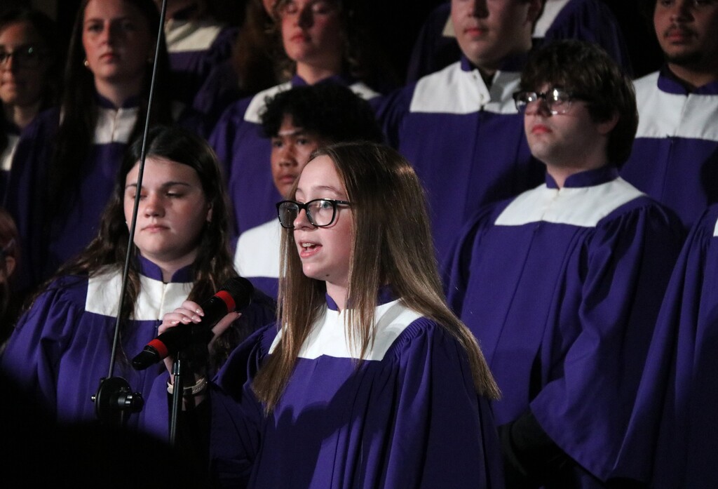 students performing