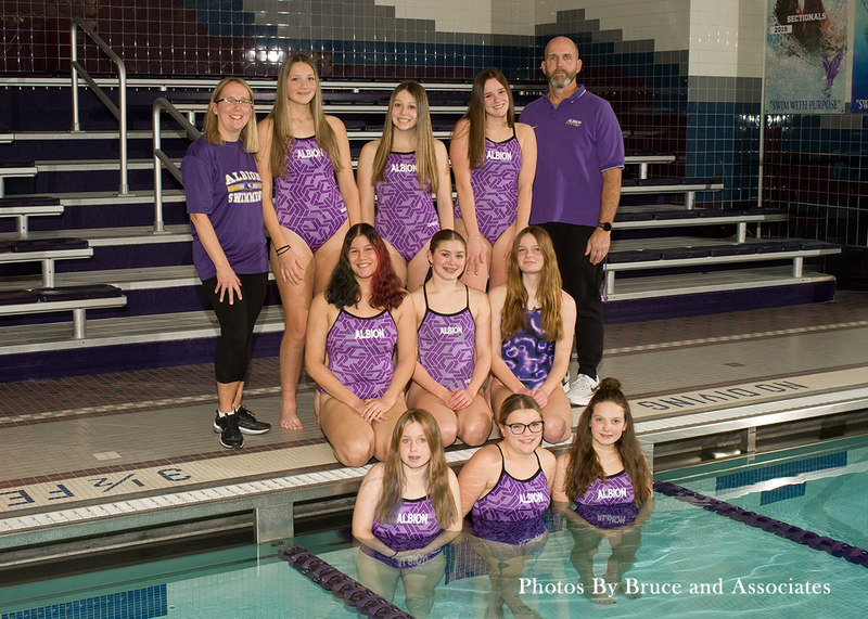 girls swimming
