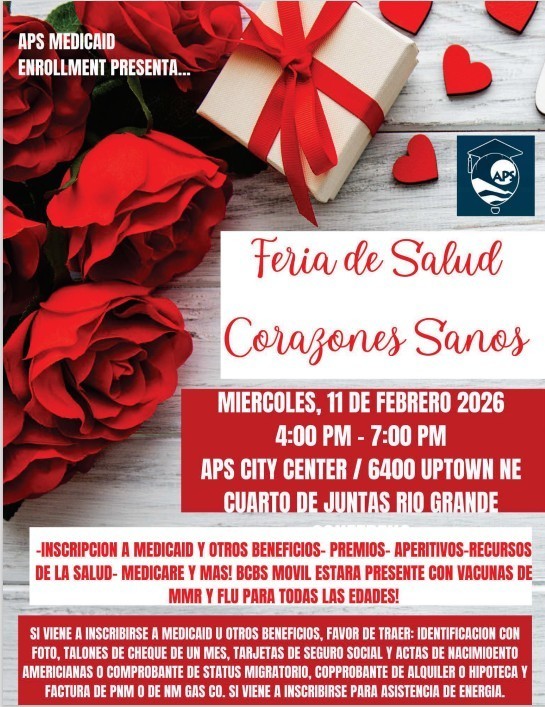 Health Hearts Flyer in Spanish