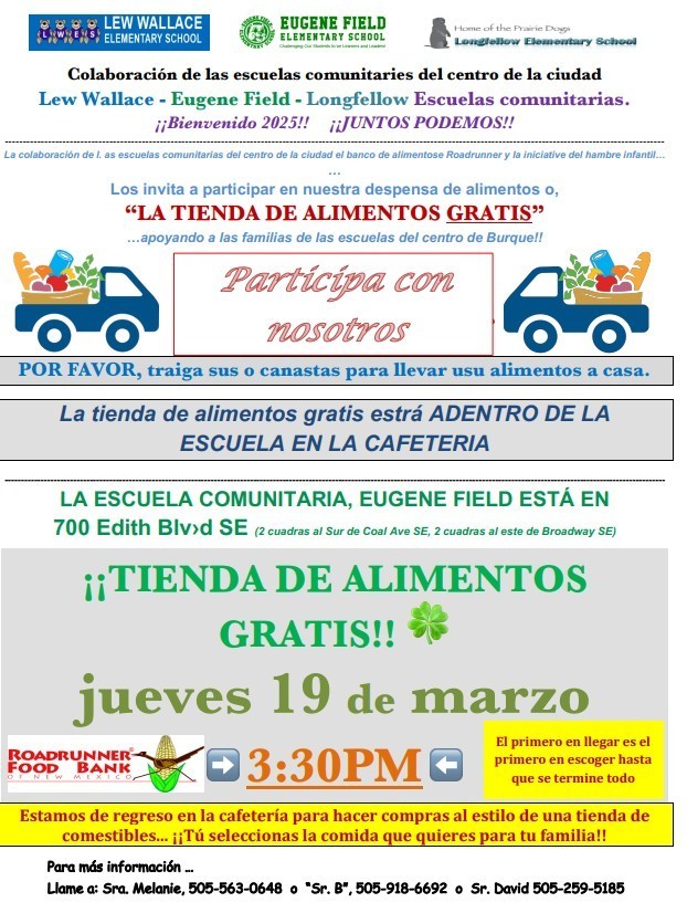 Spanish Flyer for Food Bank