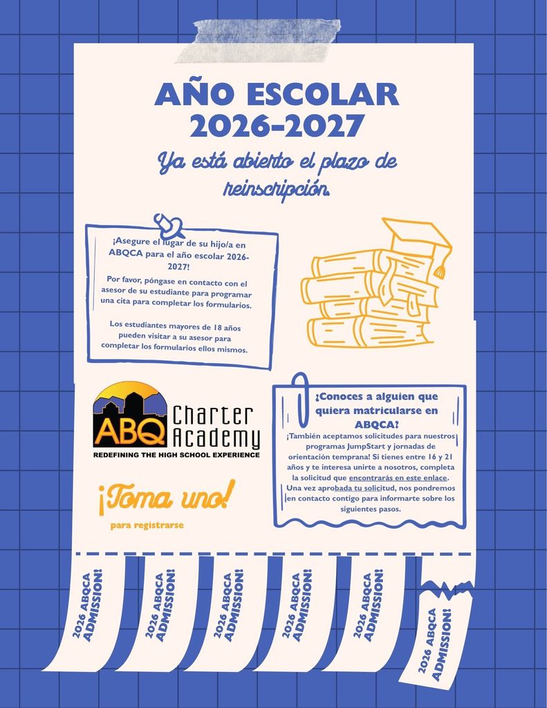 ABQCA Re-Enrollment Flyer in Spanish