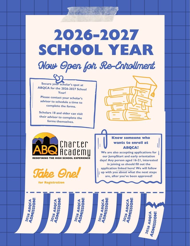 ABQCA Re-Enrollment Flyer in English