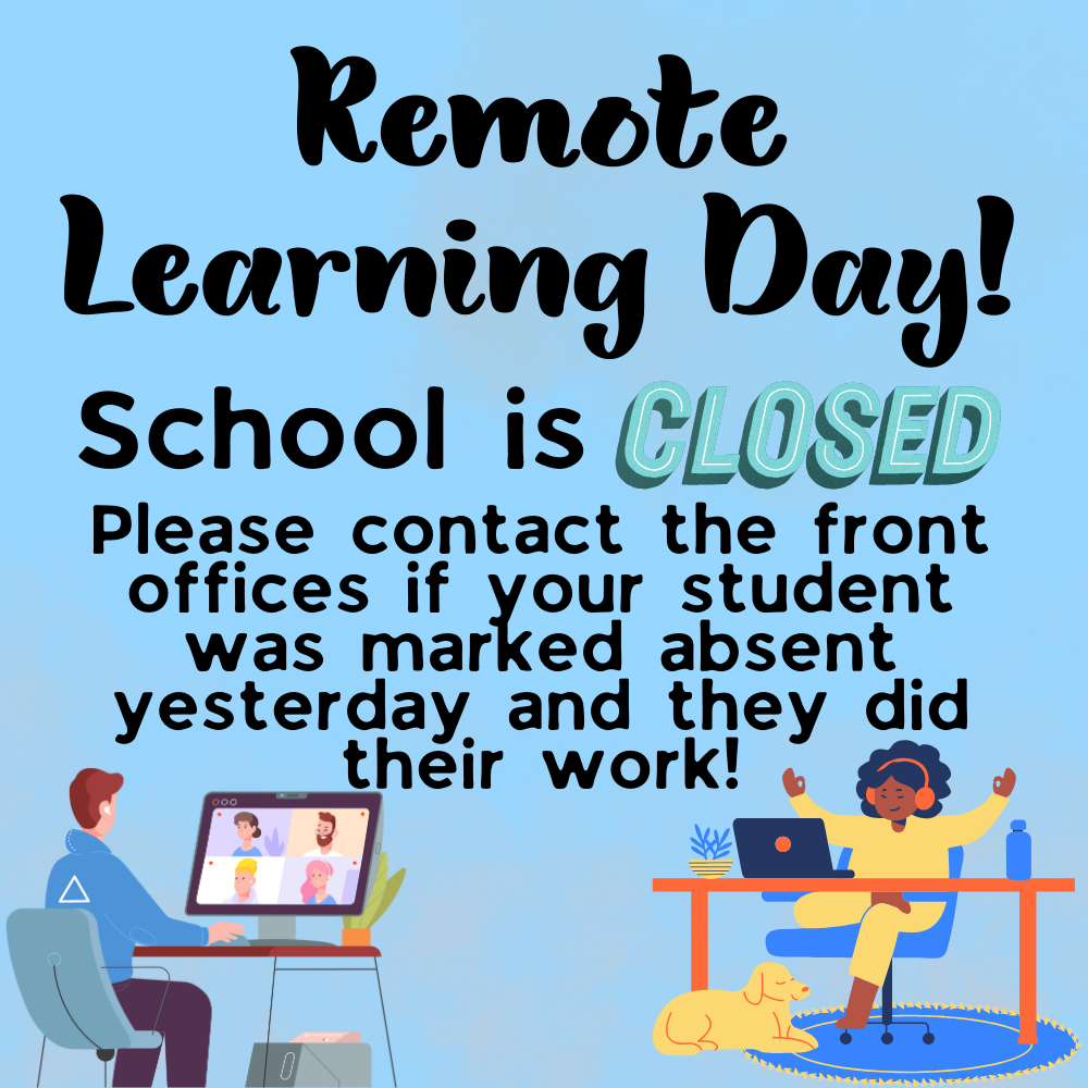 Remote learning day!