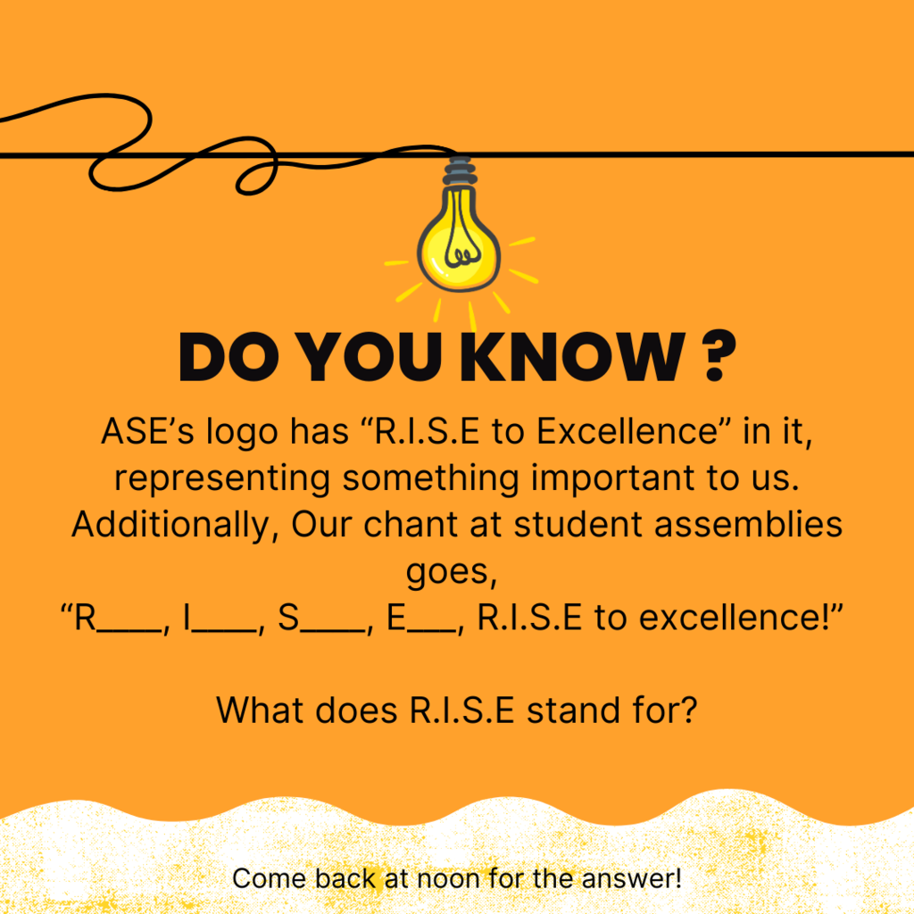 Trivia: What does R.I.S.E stand for?