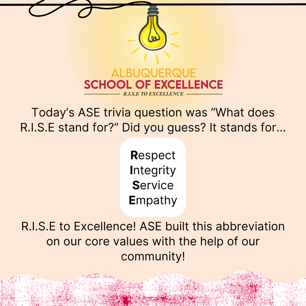 Trivia Answer: What does R.I.S.E Stand for? It stands for Respect, Integrity, Service, Empathy!