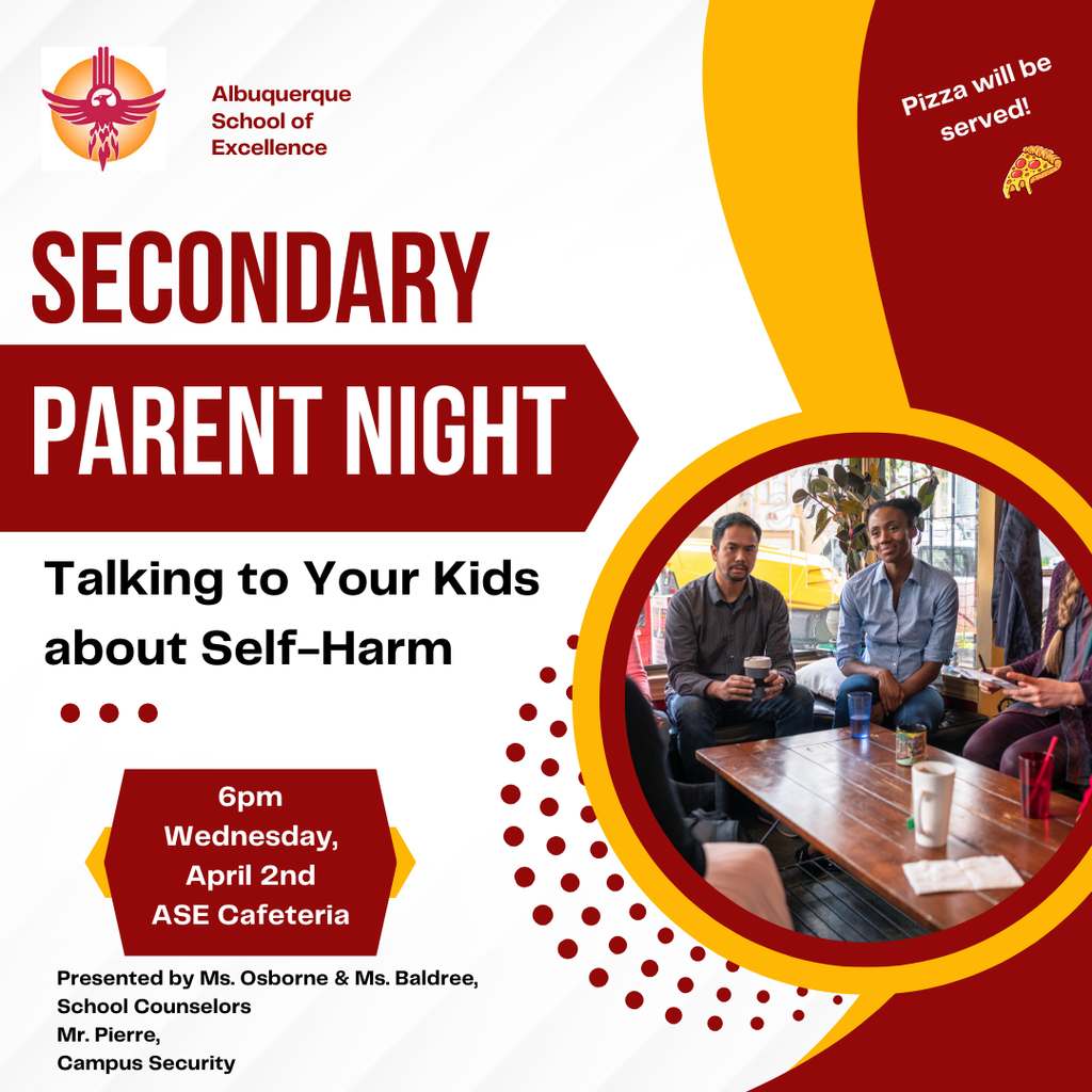 Parent Night: Secondary - Talking to Your Kids About Self-Harm