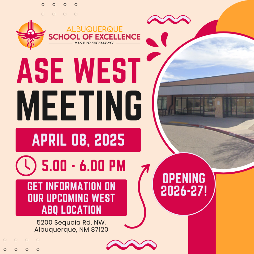 ASE West Informational Meeting, TOMORROW April 8th at 5pm