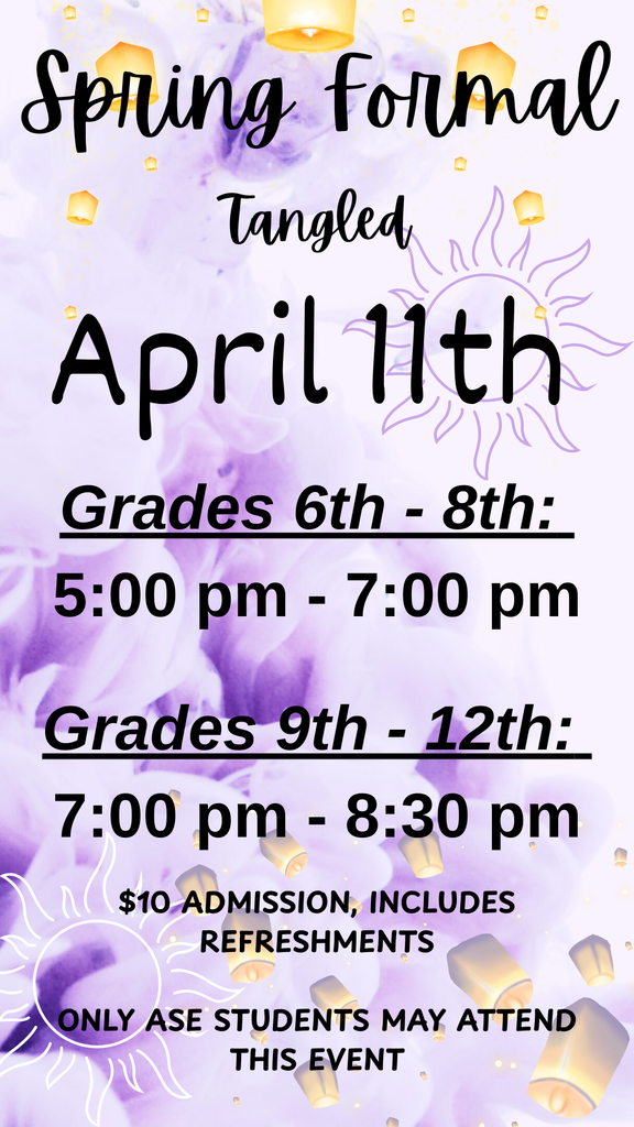 Spring Formal for 6-12