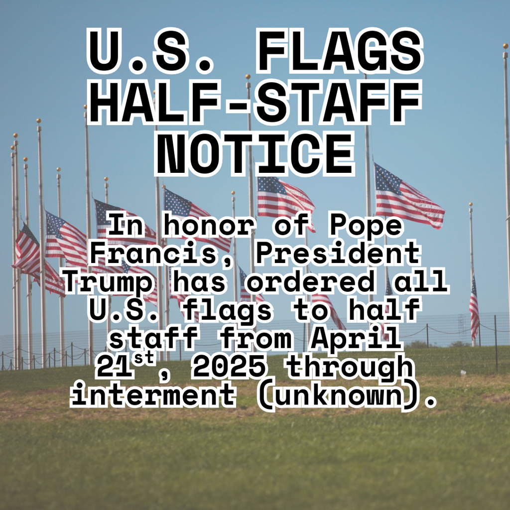 Half-Staff Flag Notice