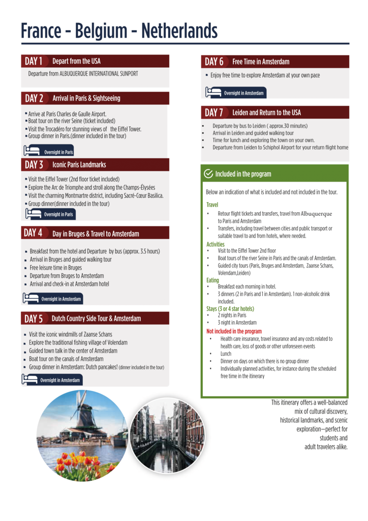 Spring Break Europe Trip