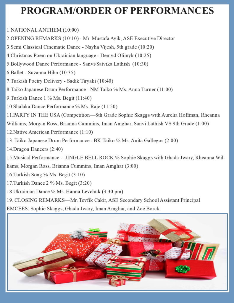 Winter Cheers Program