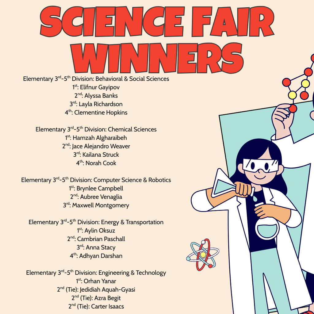 Science Fair Elementary Winners