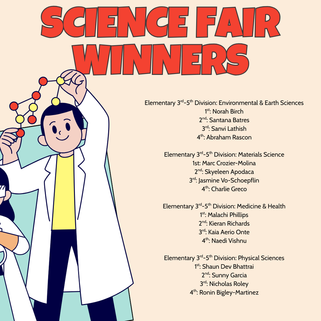 Science Fair Elementary Winners