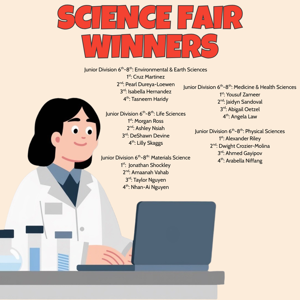 Science Fair Middle School Winners