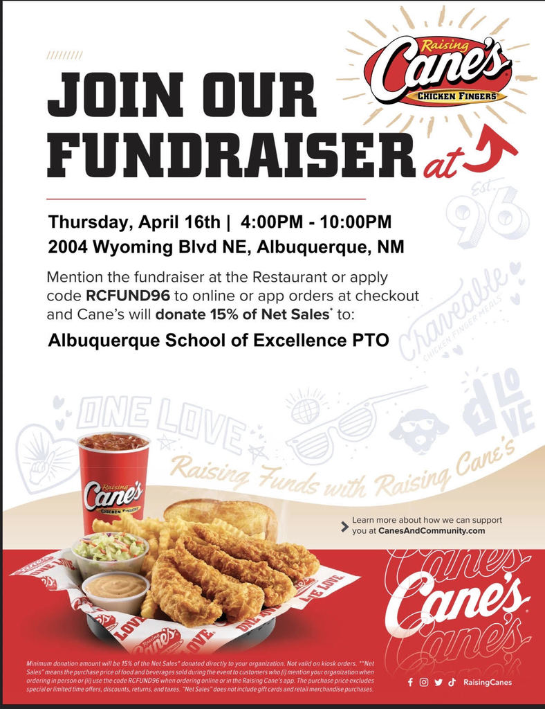 Raising Canes Fundraiser