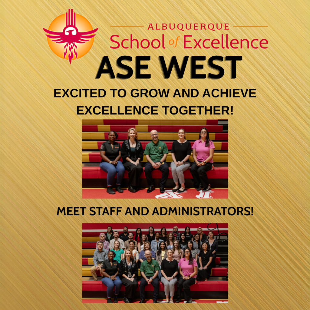 ASE WEST. Excited to grow and achieve excellence together! Meet Staff and Administrators!