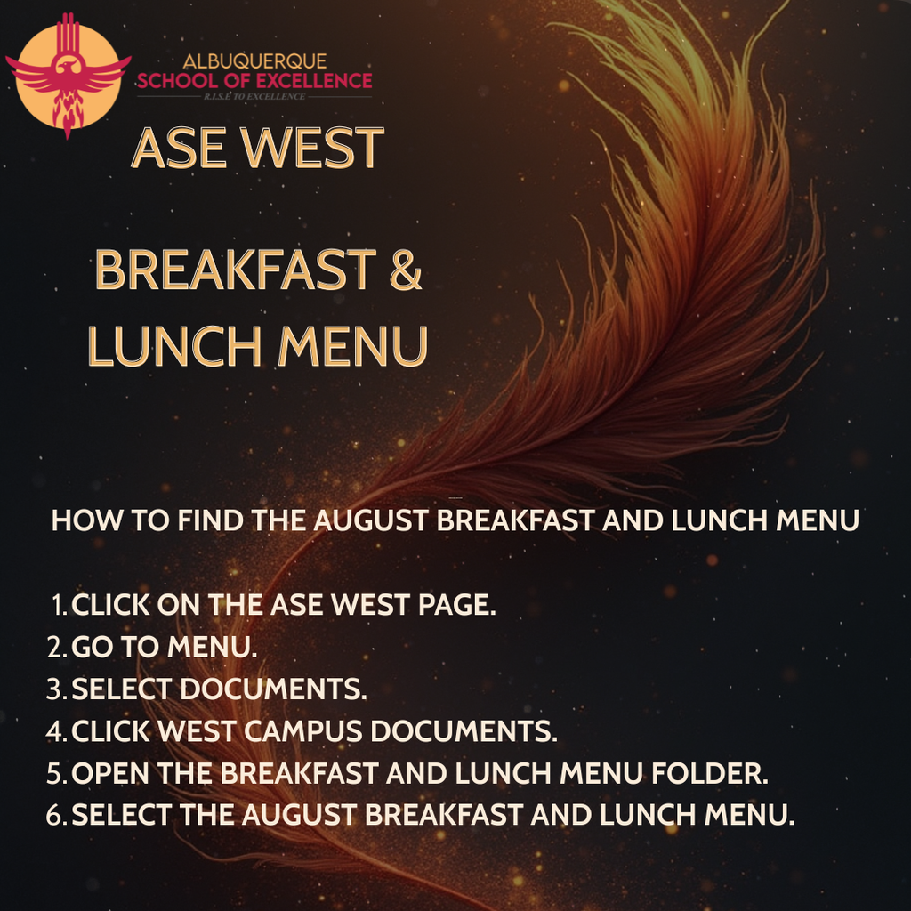 ase west breakfast lunch menu