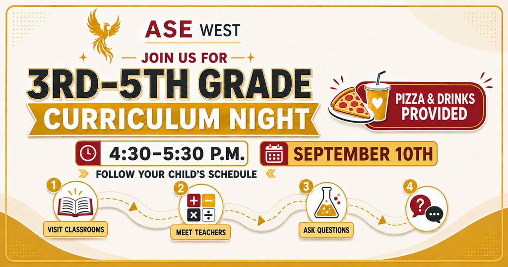 ASE WEST 3rd-5th Curriculum Night