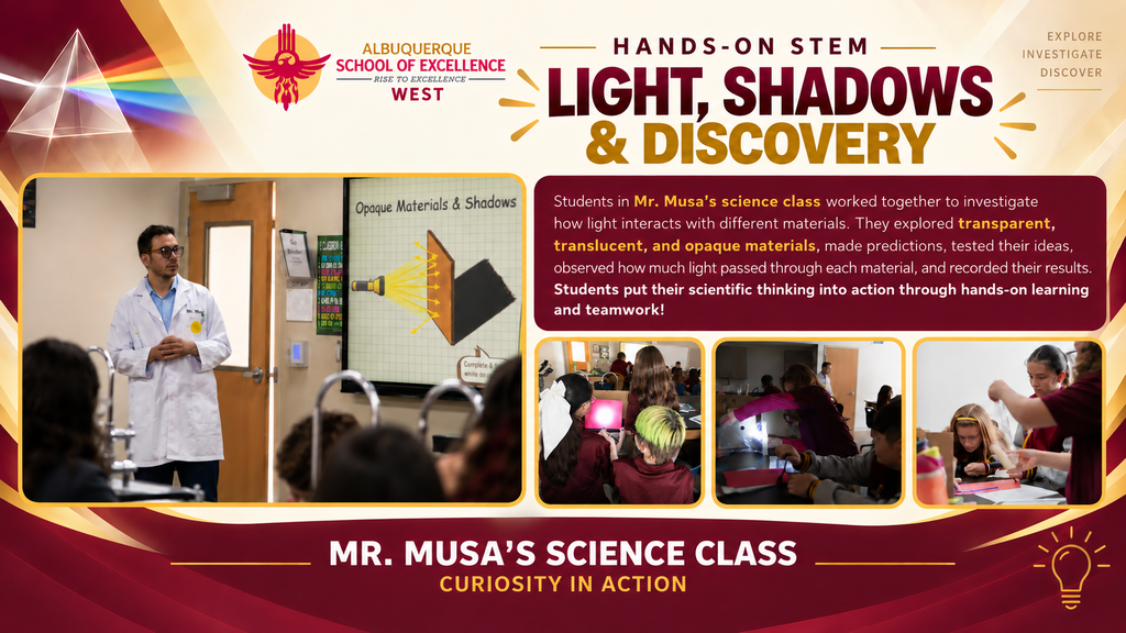 Science lights and shadows
