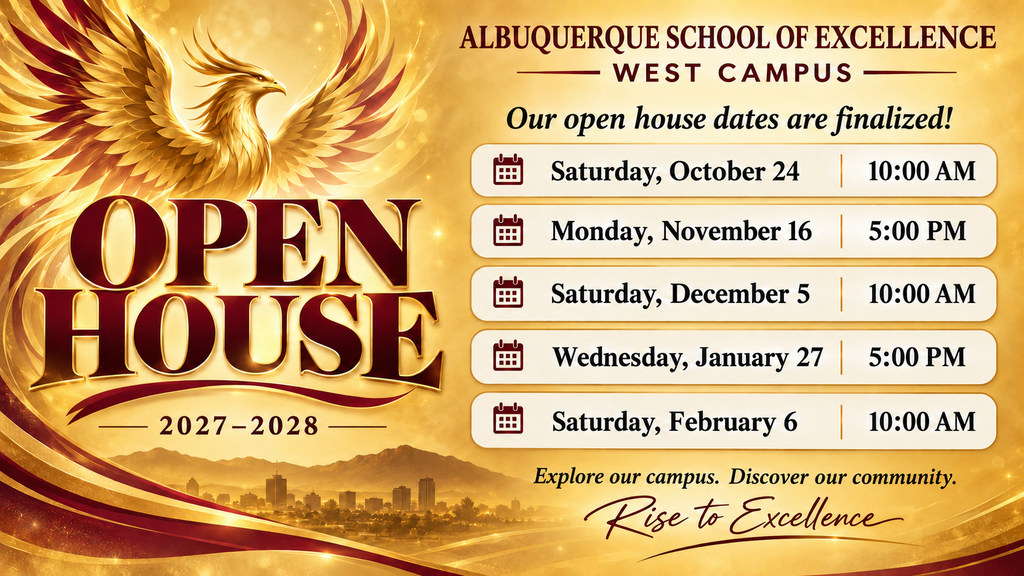 ASE WEST OPEN HOUSE DATES