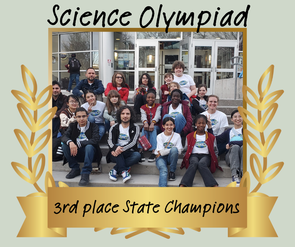 Science Olympiad 3rd place State Champions