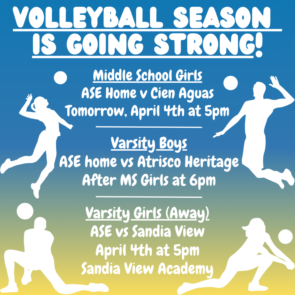 Volleyball Season is Going Strong! Schedules as listed in post.